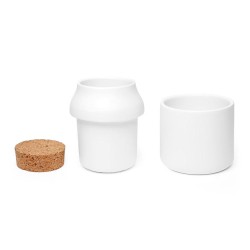 Kikkerland molinillo de hierbas y frasco blanco gde CU181L-WH