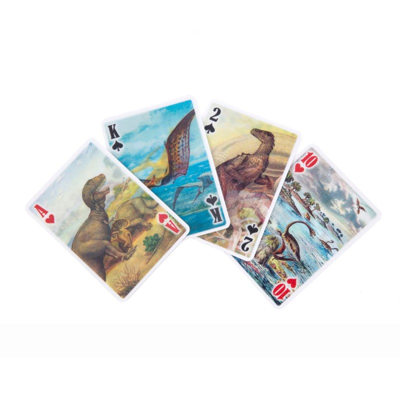 Kikkerland paquete de cartas dinosaurio 3d GG129
