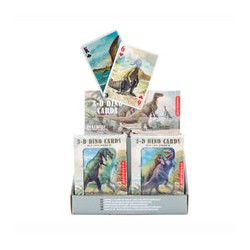 Kikkerland paquete de cartas dinosaurio 3d GG129