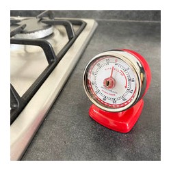 Kikkerland cronometro para cocina antiguo rojo KT047-R