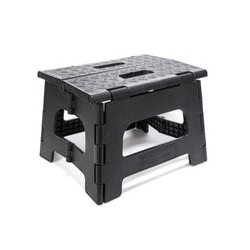 Kikkerland banco bajo "diamond" plegable negro ZZ18-BK