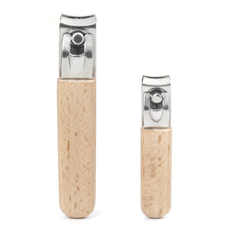 kikkerland cortauñas mango de madera gde-ch 2 pzas MN71