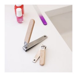 kikkerland cortauñas mango de madera gde-ch 2 pzas MN71
