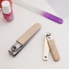 kikkerland cortauñas mango de madera gde-ch 2 pzas MN71