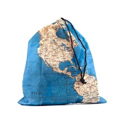 Kikkerland bolsas para ropa sucia mapa 4 pzas LB10