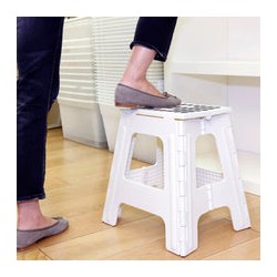 Kikkerland banco alto "rhino ii" plegable blanco ZZ14-WH