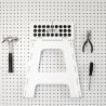 Kikkerland banco alto "rhino ii" plegable blanco ZZ14-WH