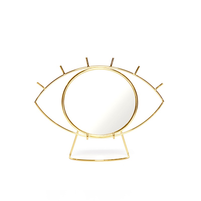 Doiy espejo de mesa color oro ciclope DYCYCLOTM