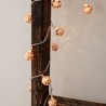 kikkerland cadena de luces esferas doradas LT05